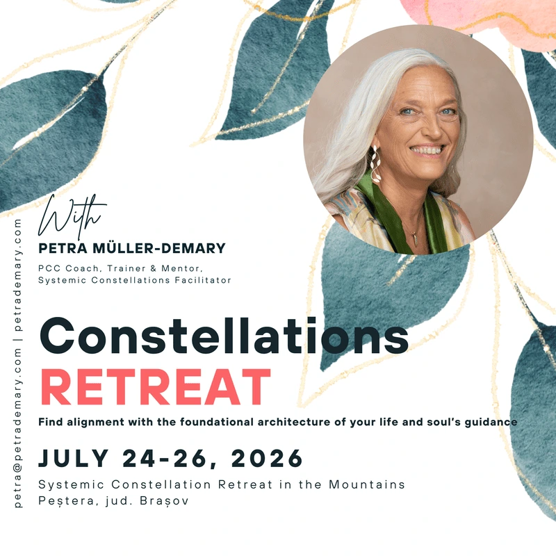 Systemic Family Constellation Workshop Retreat 2026 with Petra Muller Demary coaching training