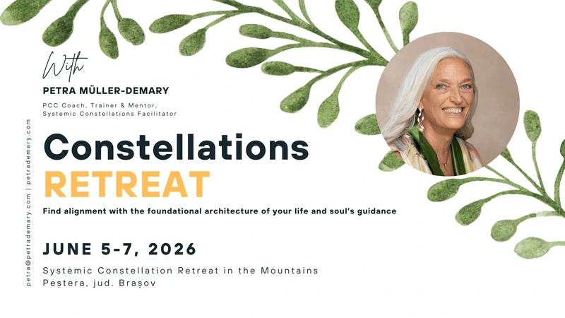 Systemic Family Constellation Workshop Retreat 2026 with Petra Muller Demary coaching training